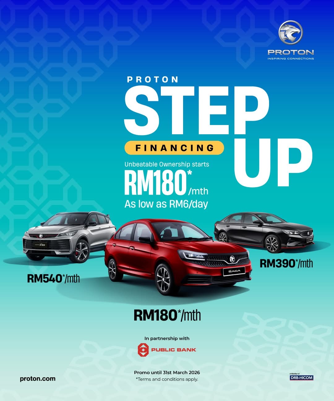 Step UP Proton Raya Promo